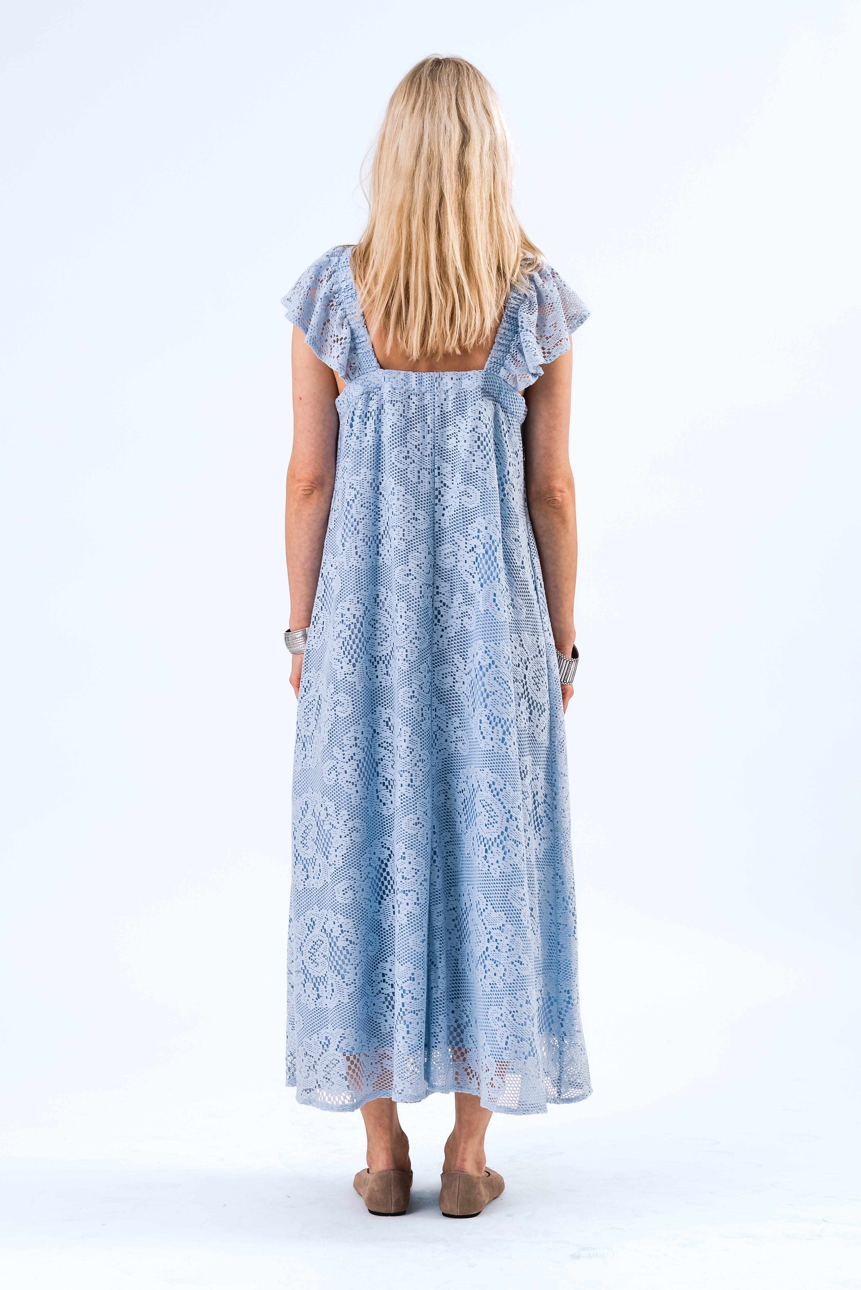 Lollys Laundry MilanLL Midi DressSL Dress 29 Dusty Blue