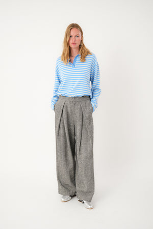 Lollys Laundry MobyLL Polo Sweatshirt 22 Light Blue