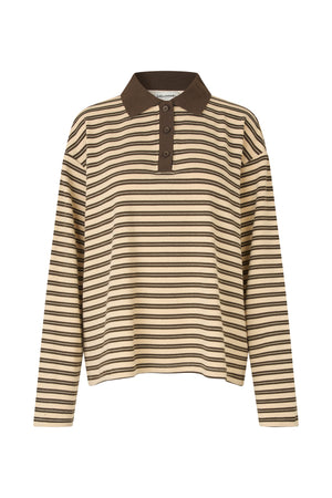 Lollys Laundry MobyLL Polo T-Shirt Sweatshirt 87 Dark Mokka