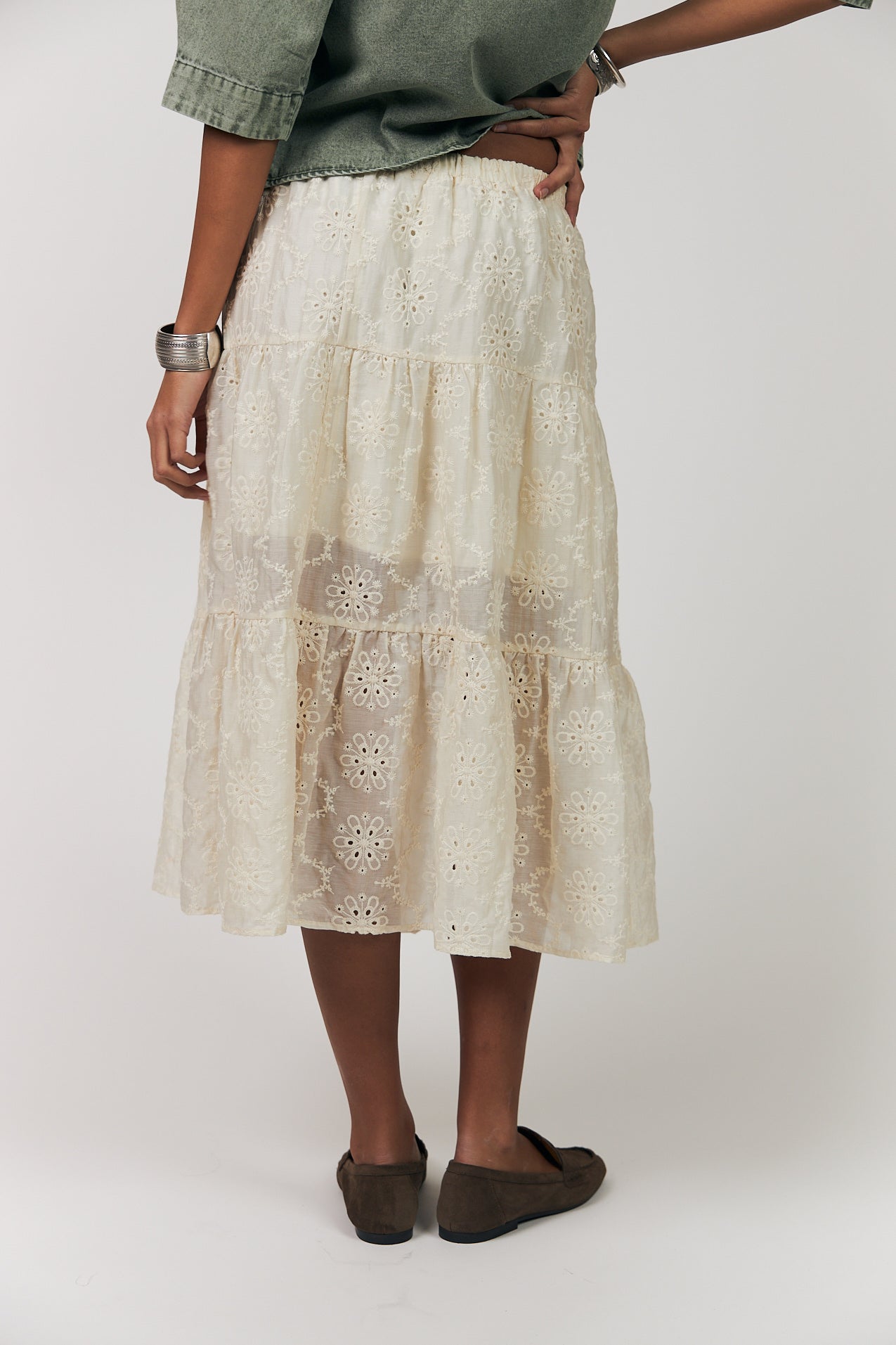 MorningLL Midi Skirt - Creme