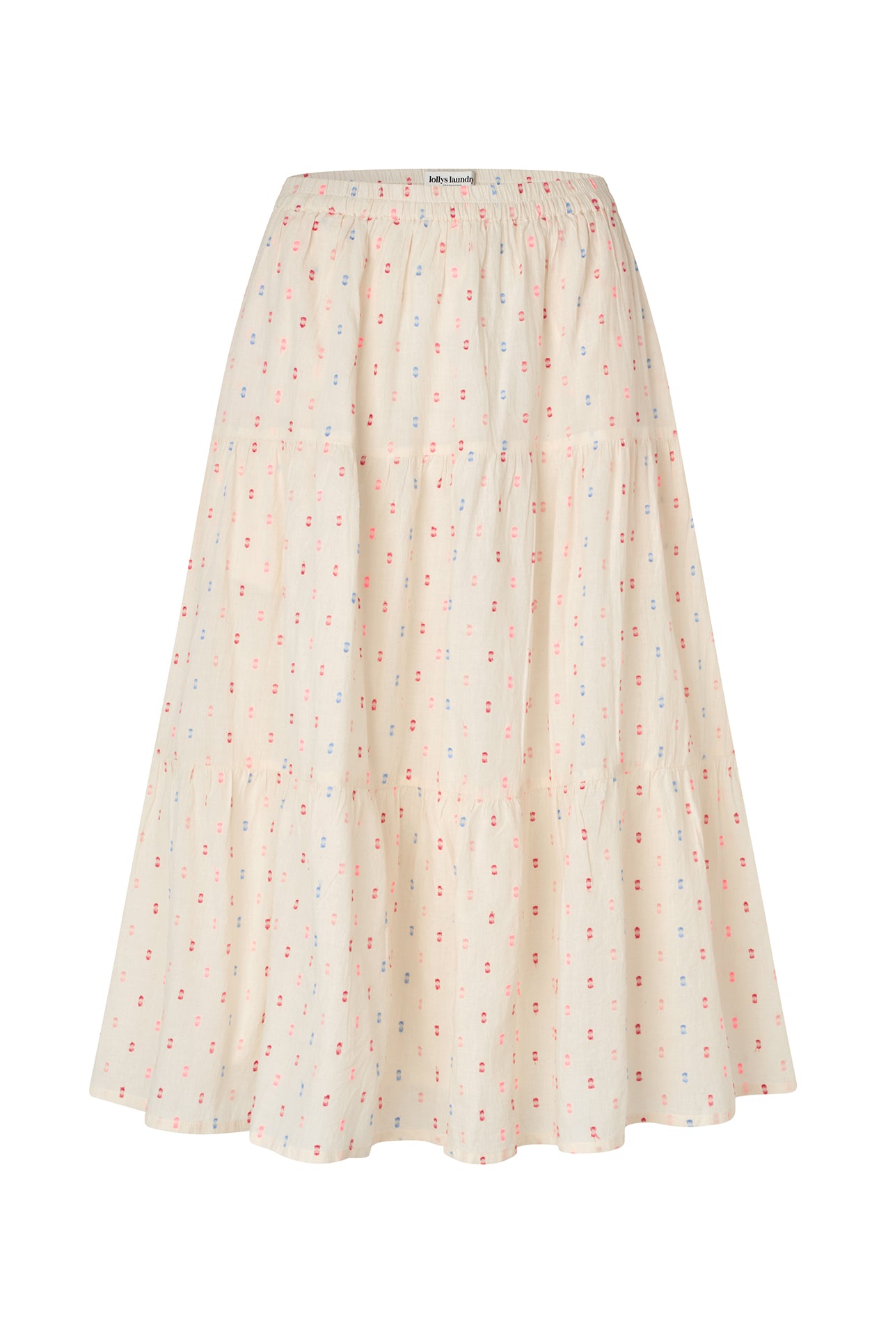 Lollys Laundry MorningLL Midi Skirt Skirt 02 Creme