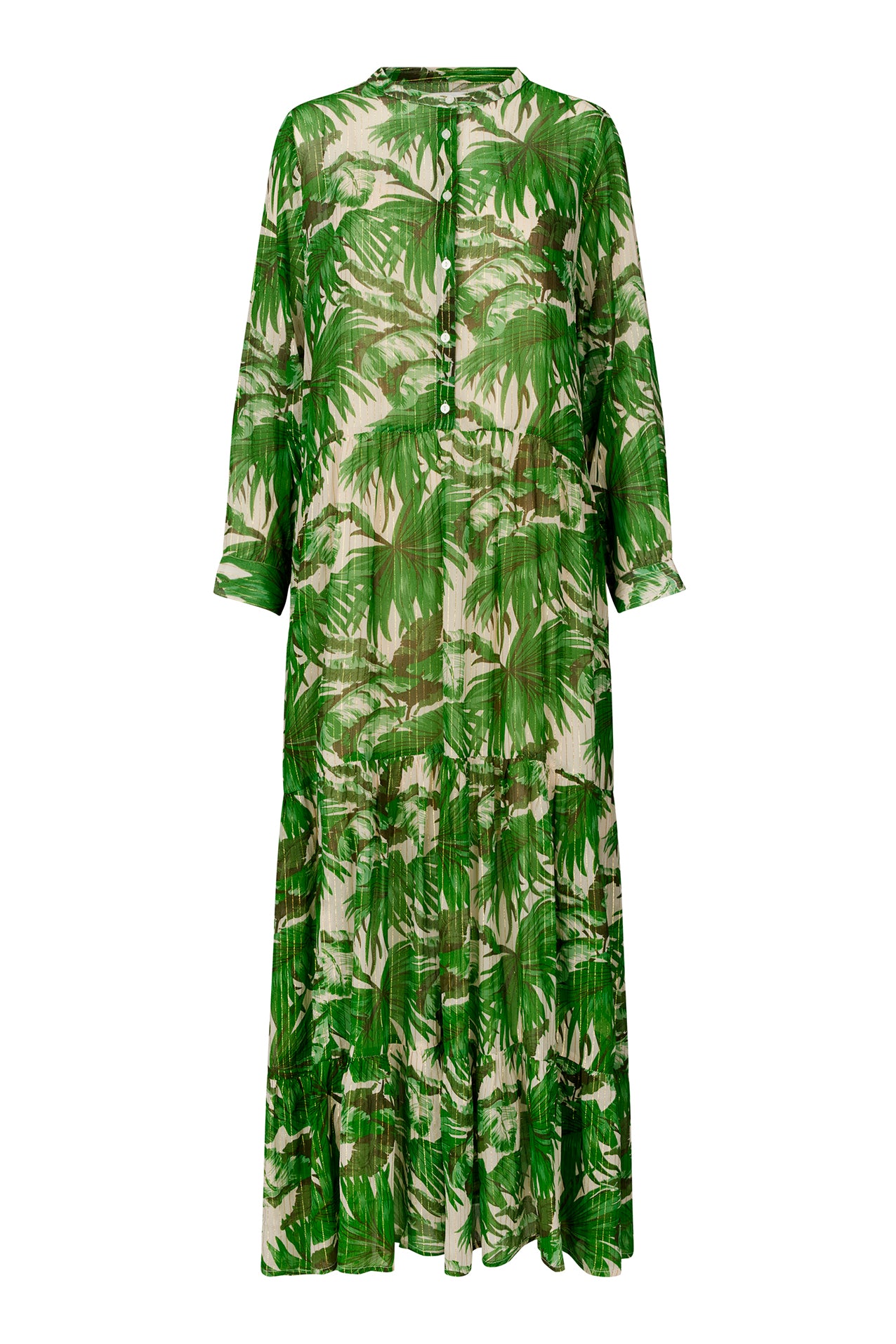 Lollys Laundry NeeLL Maxi Dress LS Dress 40 Green