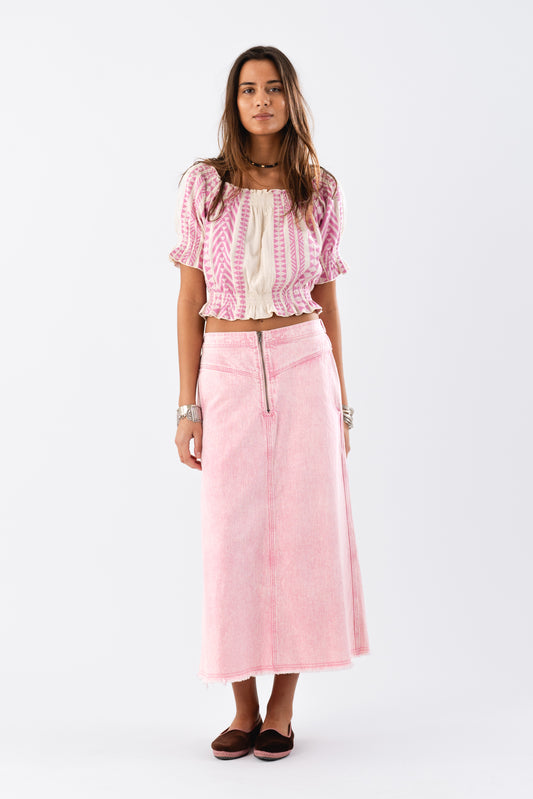 Lollys Laundry NormandieLL Maxi Skirt Skirt 51 Pink