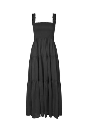 NudaLL Maxi Dress SL - Washed Black