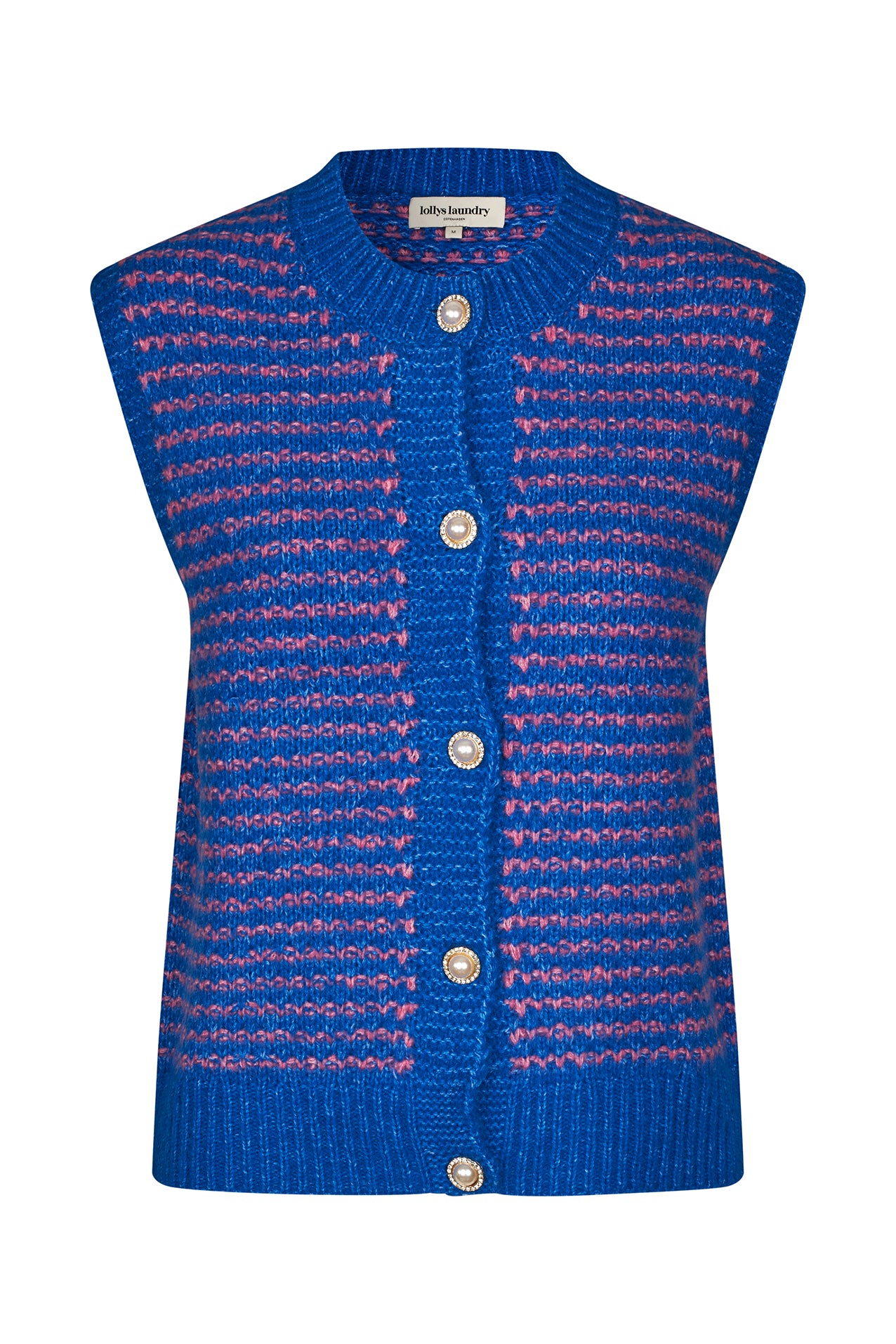 Lollys Laundry NynneLL Knit Vest SL Vest 20 Blue