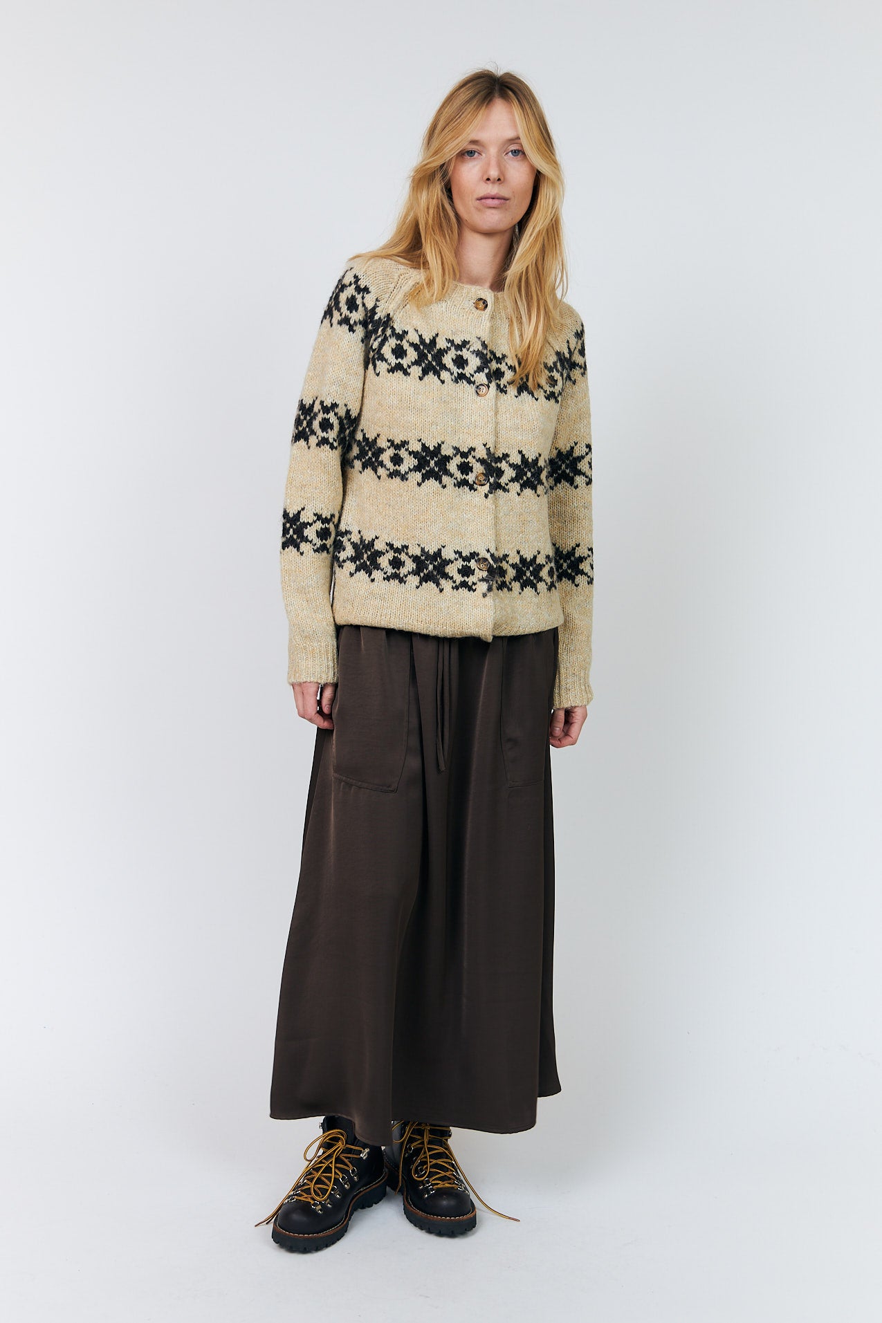 Lollys Laundry PadovaLL Cardigan Knit Cardigan 02 Creme