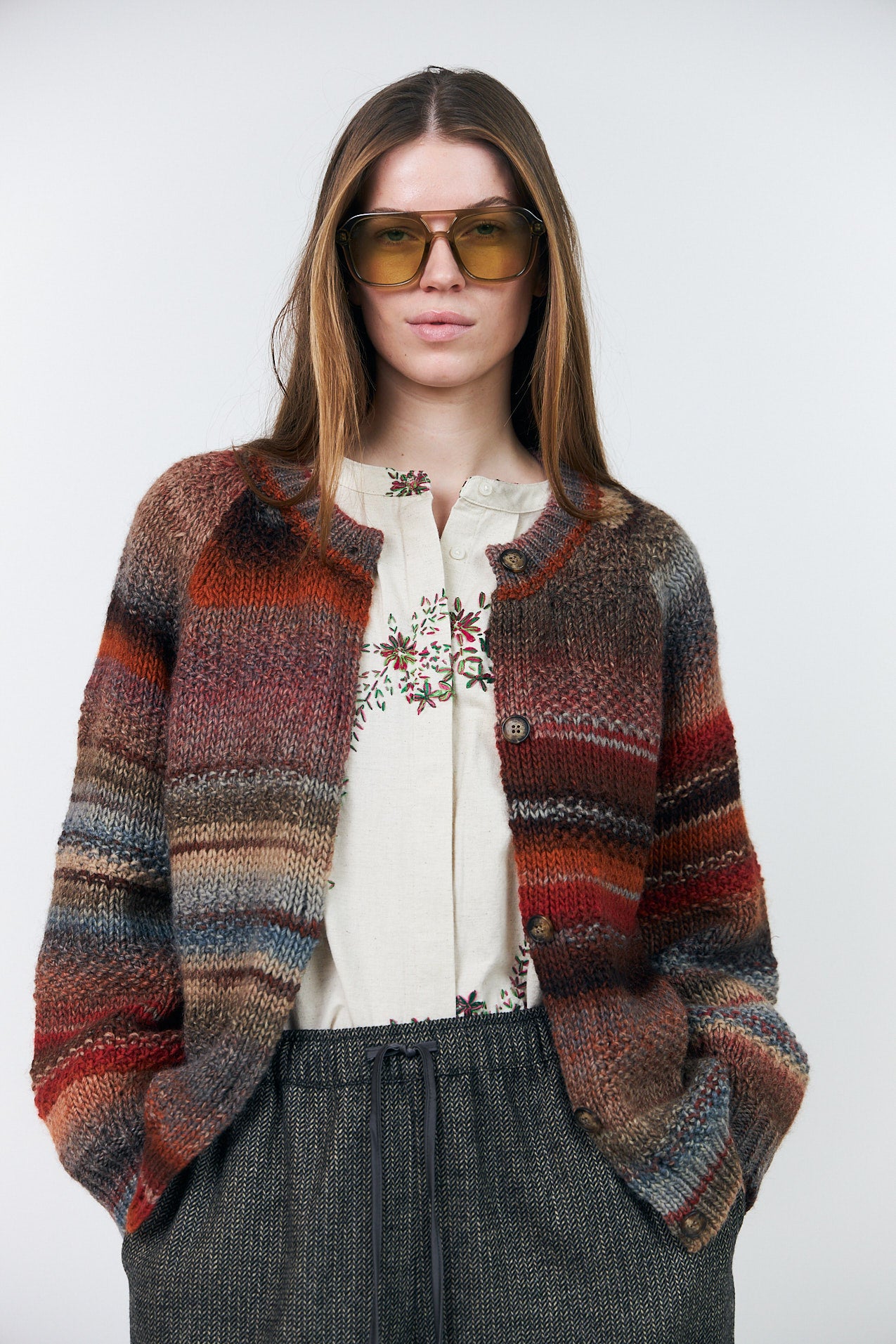 Lollys Laundry PadovaLL Knit Cardigan Cardigan 54 Rust