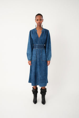 Lollys Laundry ParisLL Midi Dress Dress 20 Blue