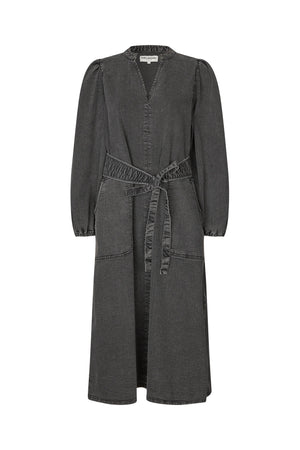 Lollys Laundry ParisLL Midi Dress Dress 18 Washed Black