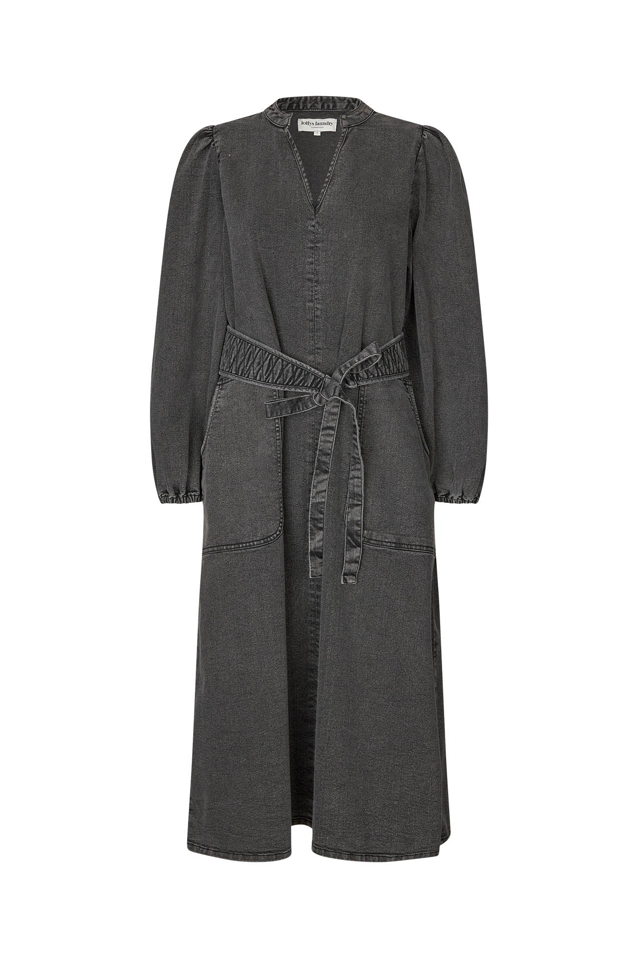 Lollys Laundry ParisLL Midi Dress Dress 18 Washed Black