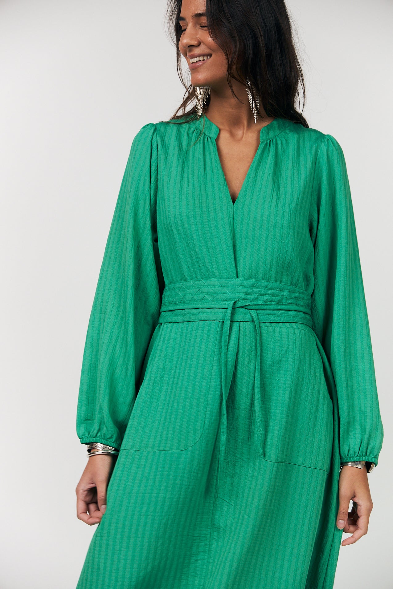 Lollys Laundry ParisLL Midi Dress Dress 40 Green