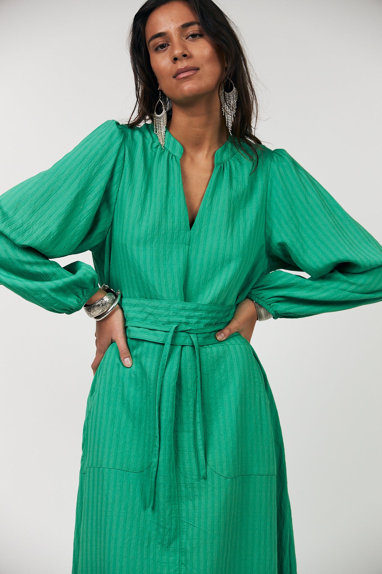 Lollys Laundry ParisLL Midi Dress Dress 40 Green