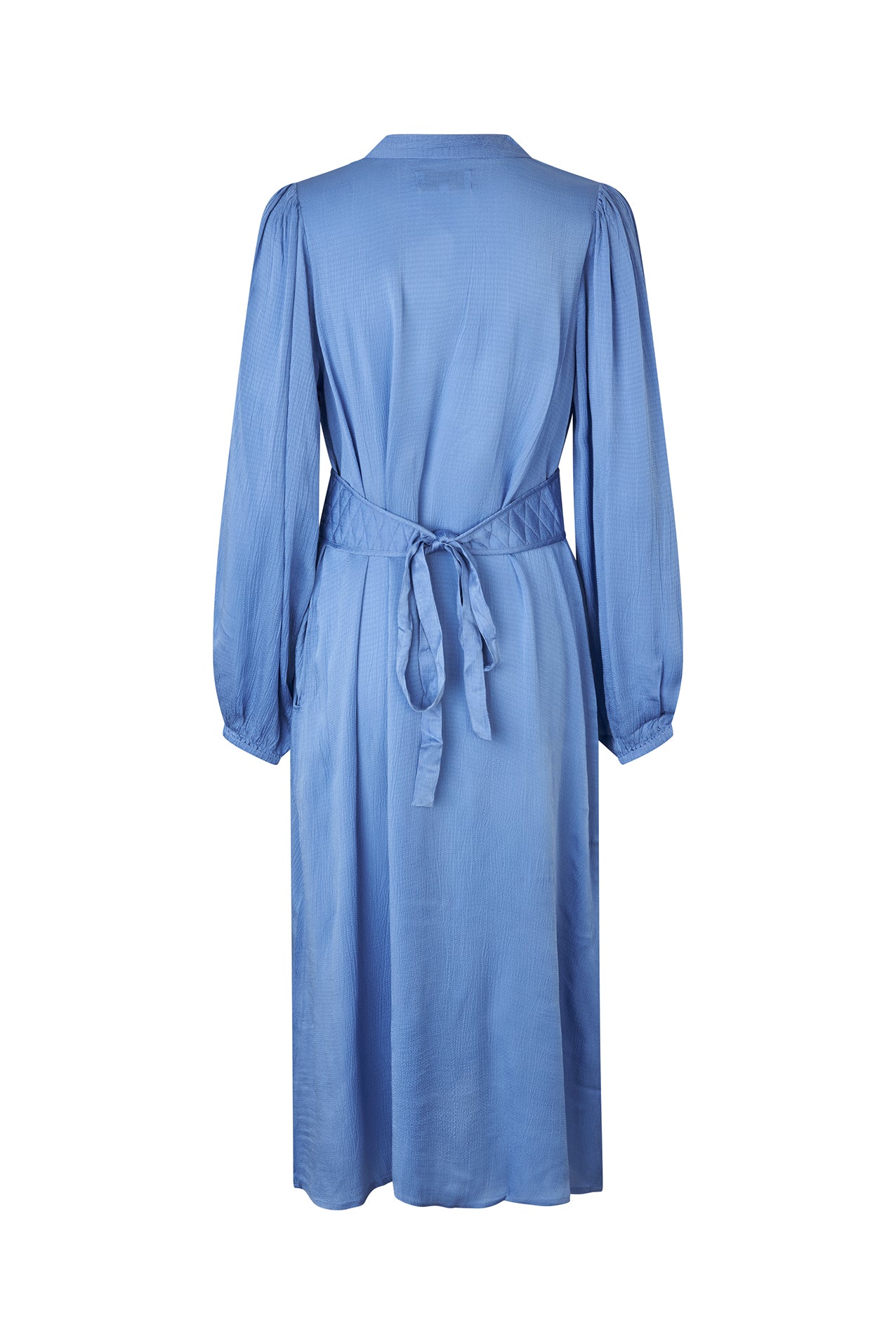 Lollys Laundry ParisLL Midi Dress LS Dress 20 Blue