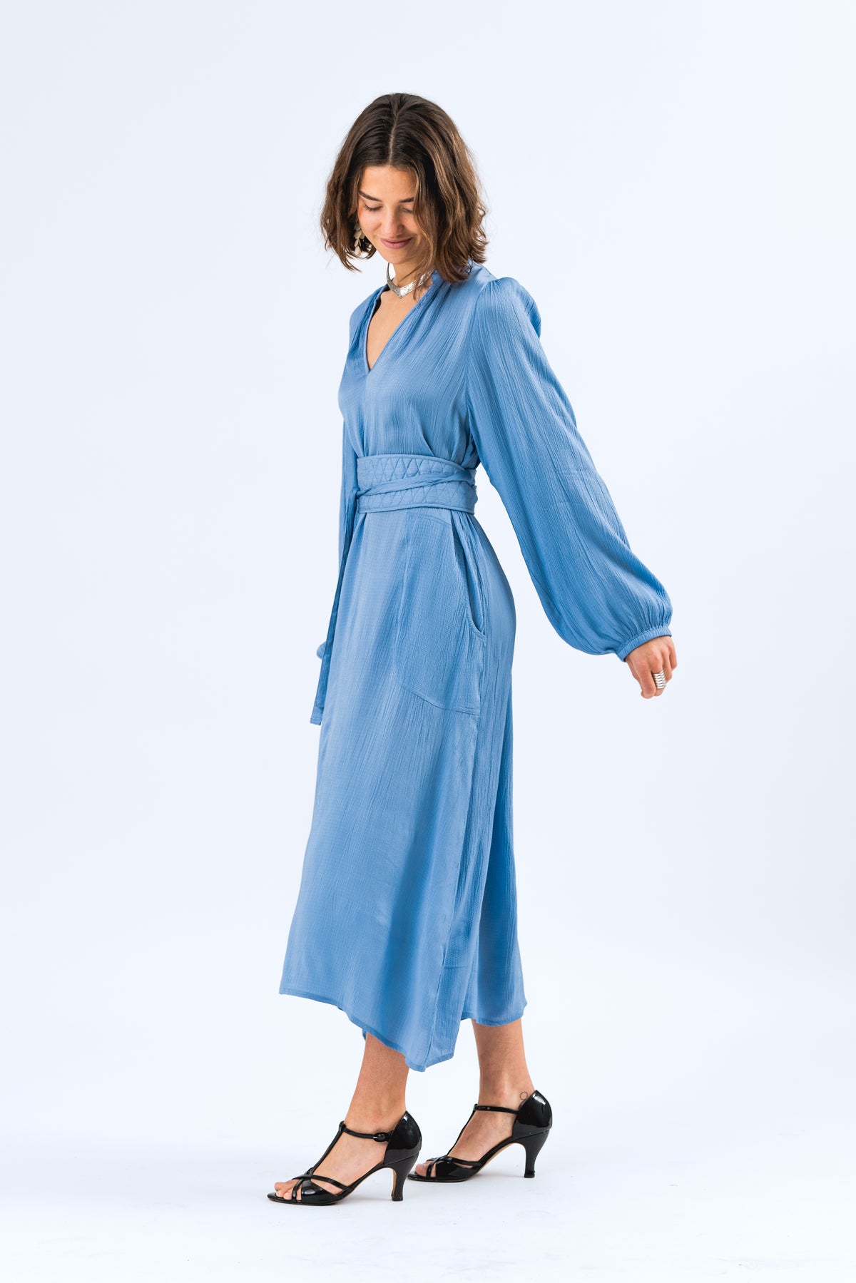 Lollys Laundry ParisL Midi Dress Dress 20 Blue