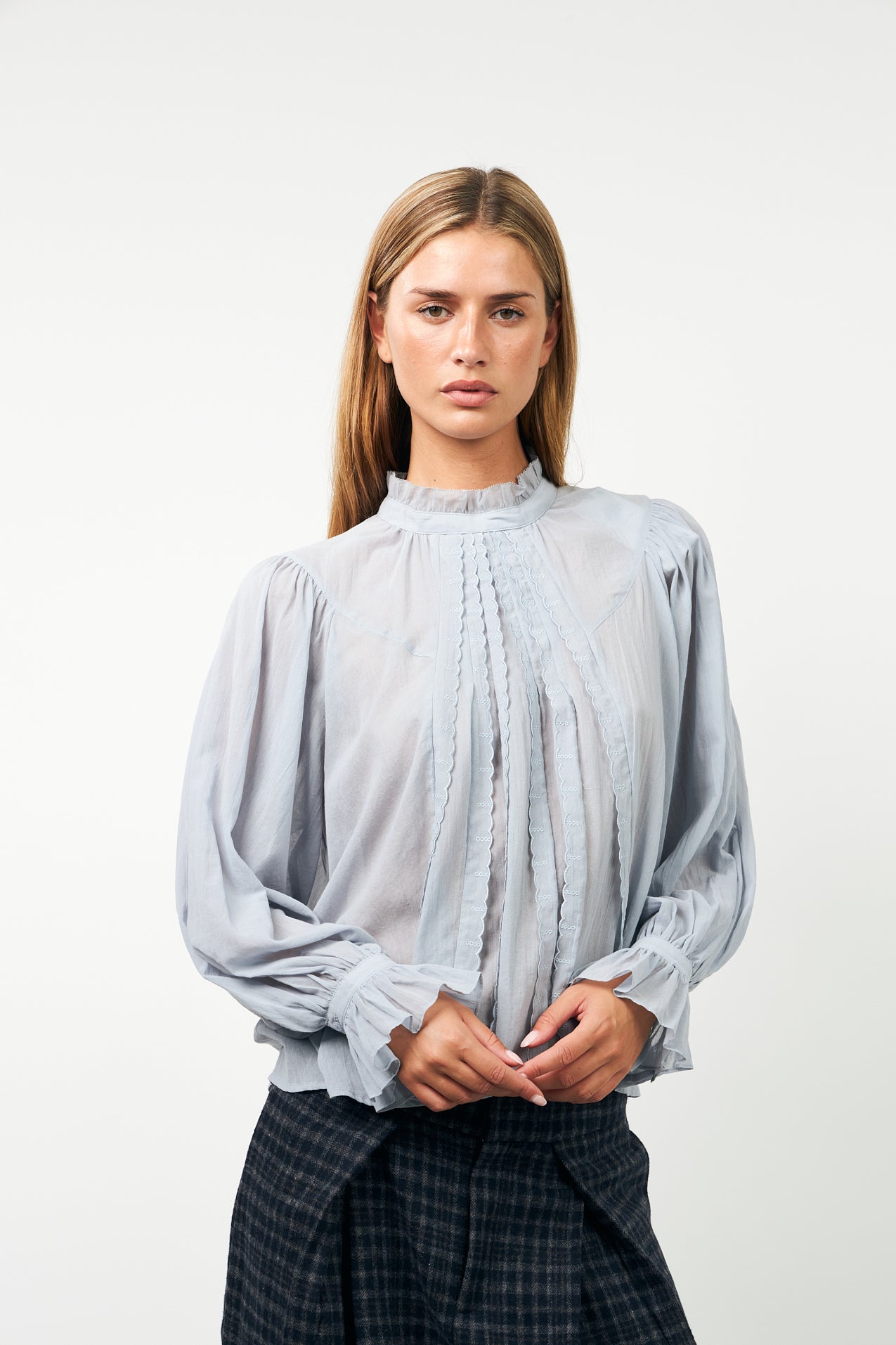 PresleyLL Blouse - Dusty Blue