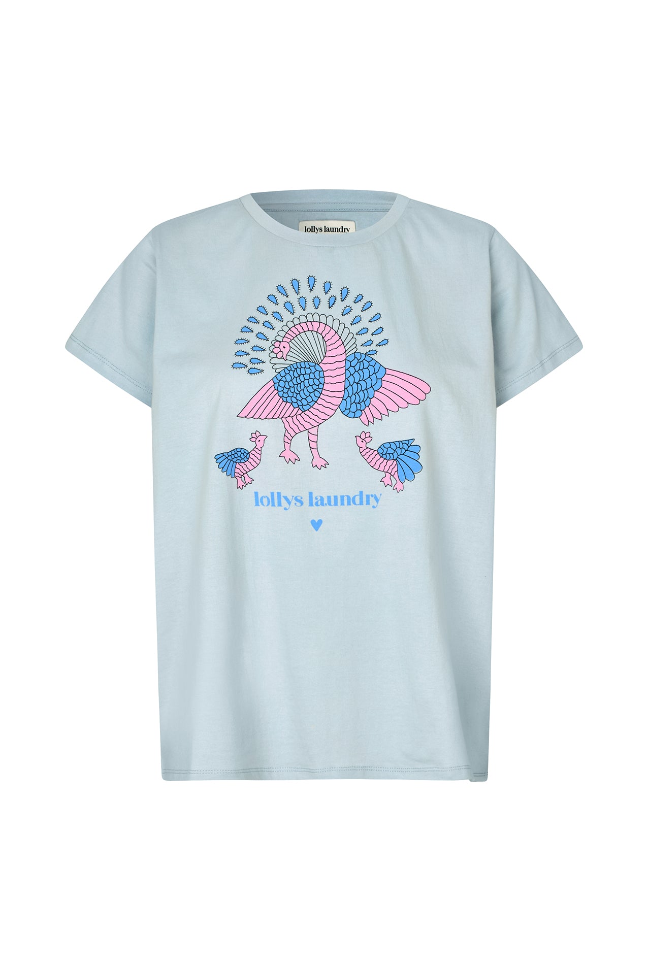 Lollys Laundry RomaLL T-Shirt Peacock T-shirt 22 Light Blue