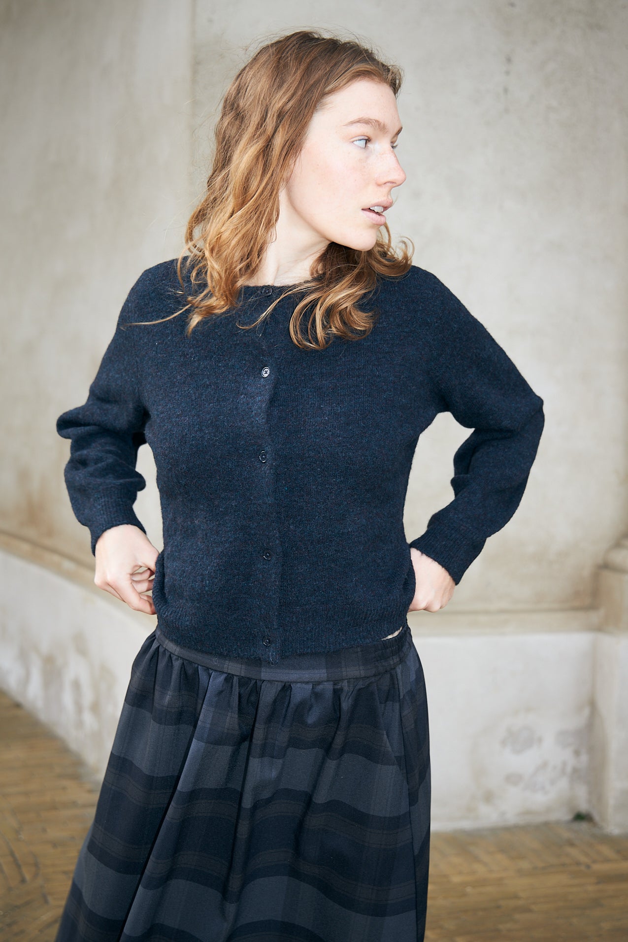 Lollys Laundry RoweLL Knit Cardigan Cardigan 27 Dark Navy
