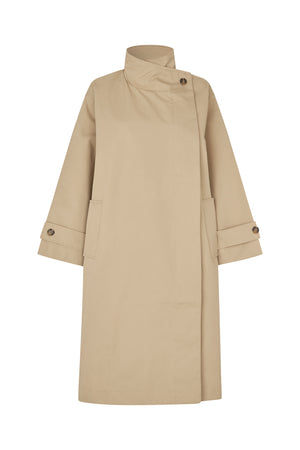 Lollys Laundry RussiLL long Coat Outerwear 08 08 Beige