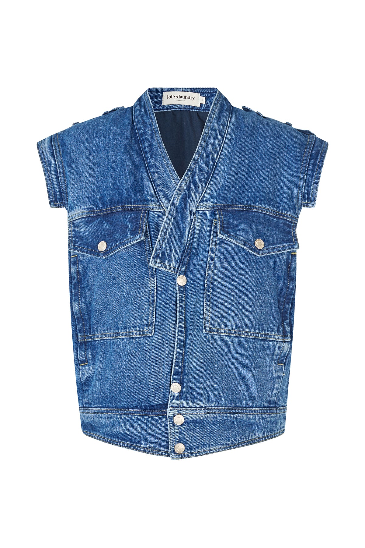 Lollys Laundry SamLL Vest Vest 20 Blue