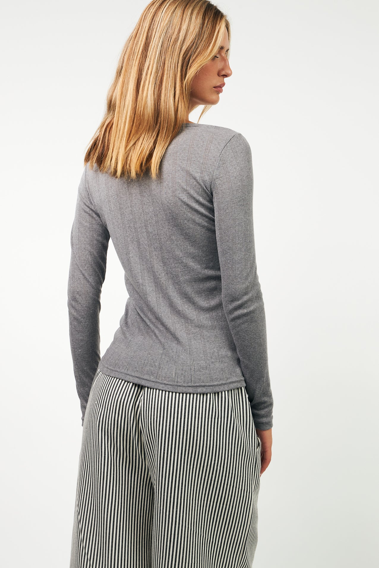SamaraLL Top - Dark Grey Melange