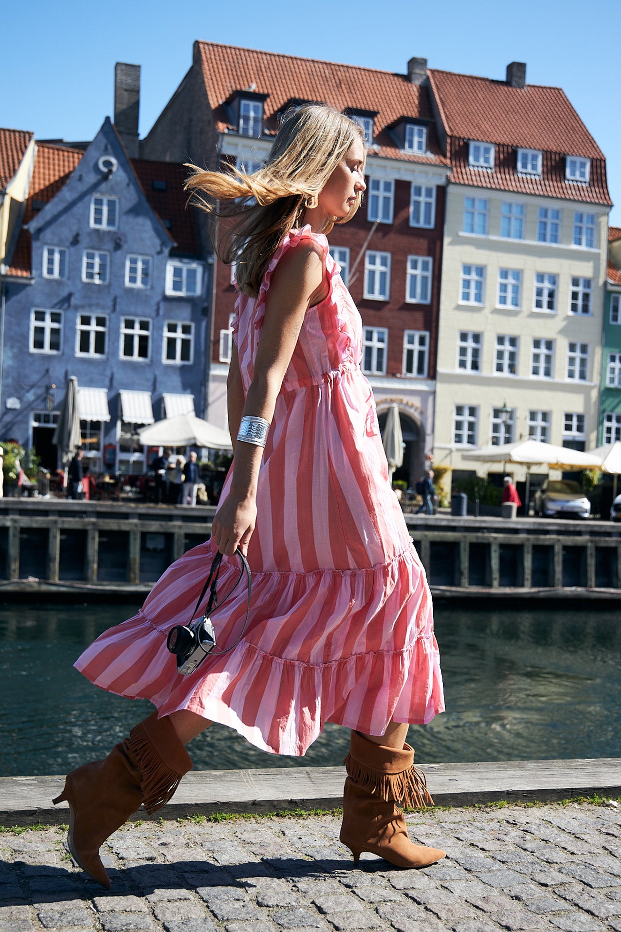 SamoLL Midi Dress - Light Pink