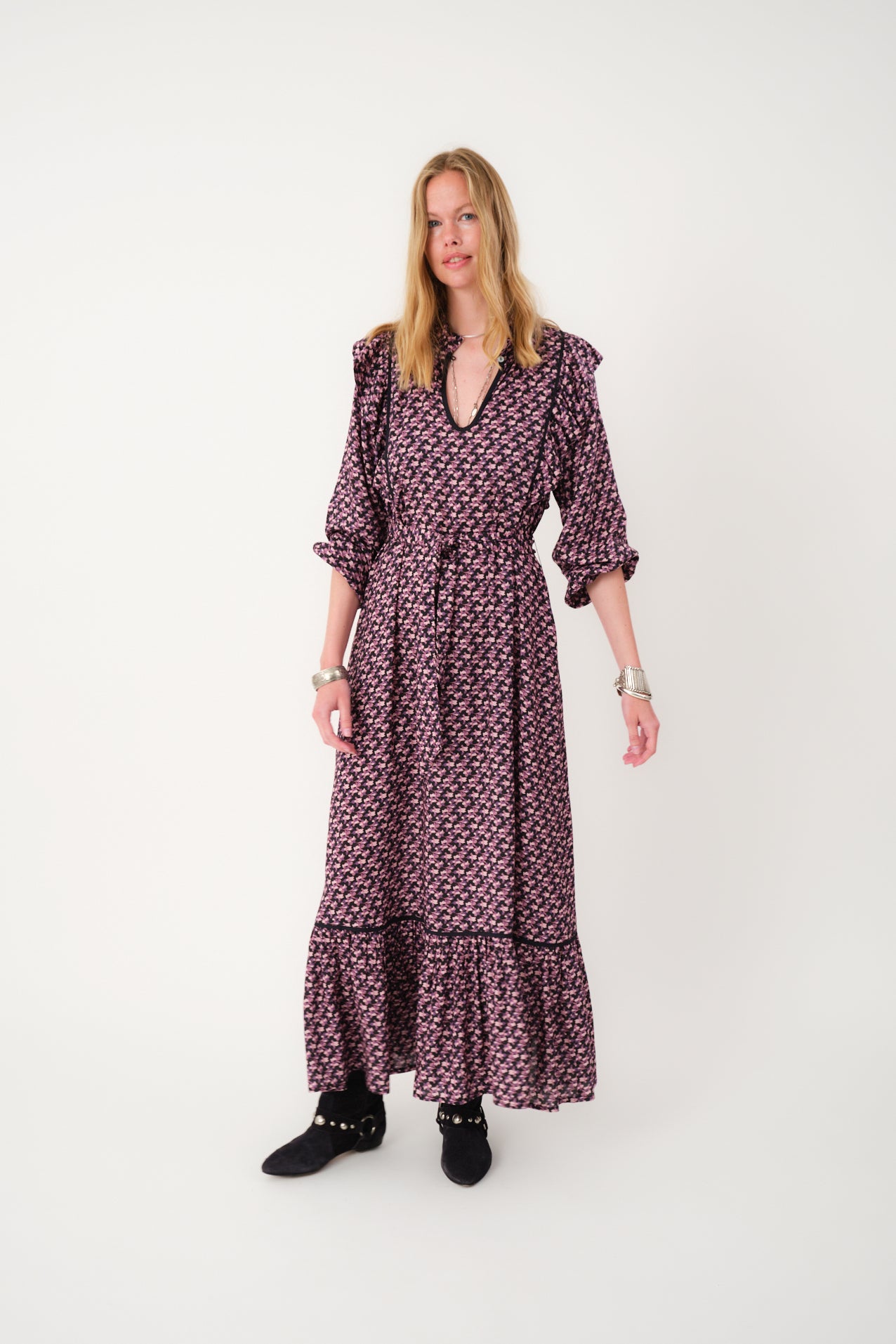 Lollys Laundry SanniLL Maxi Dress Dress 74 Flower Print