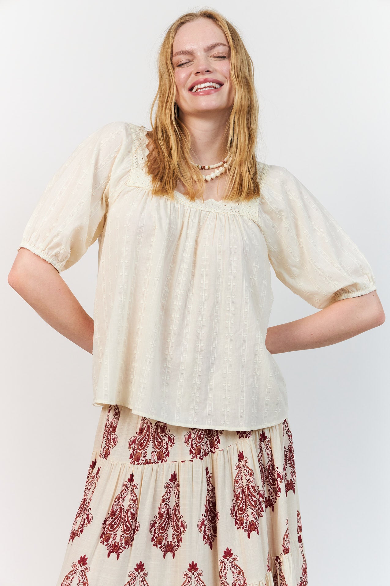 Lollys Laundry SashaLL Blouse Blouse 02 Creme