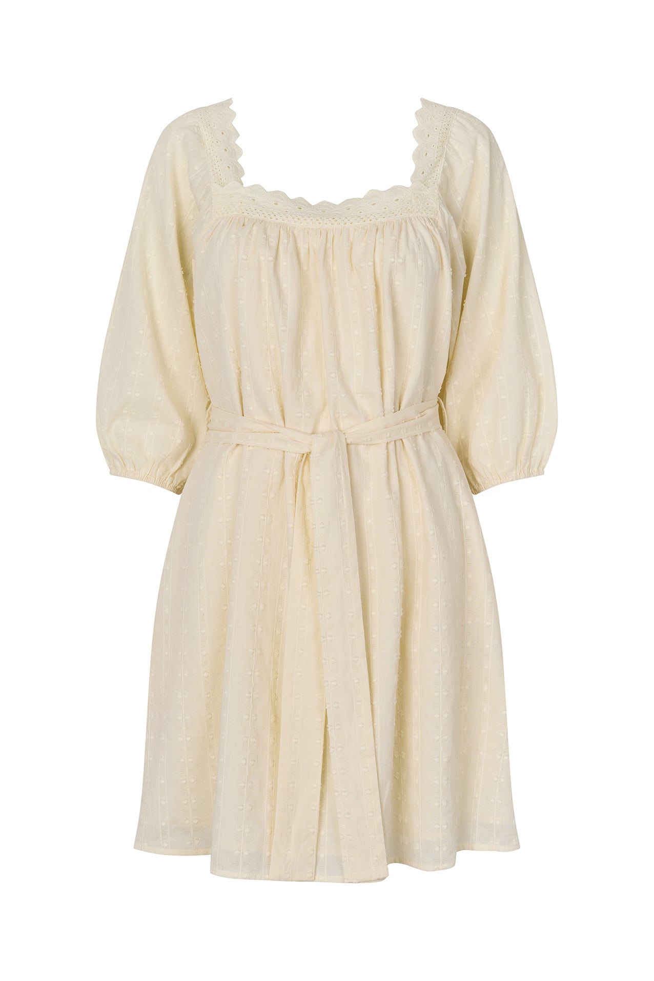 Lollys Laundry SasharLL Short Dress Dress 02 Creme