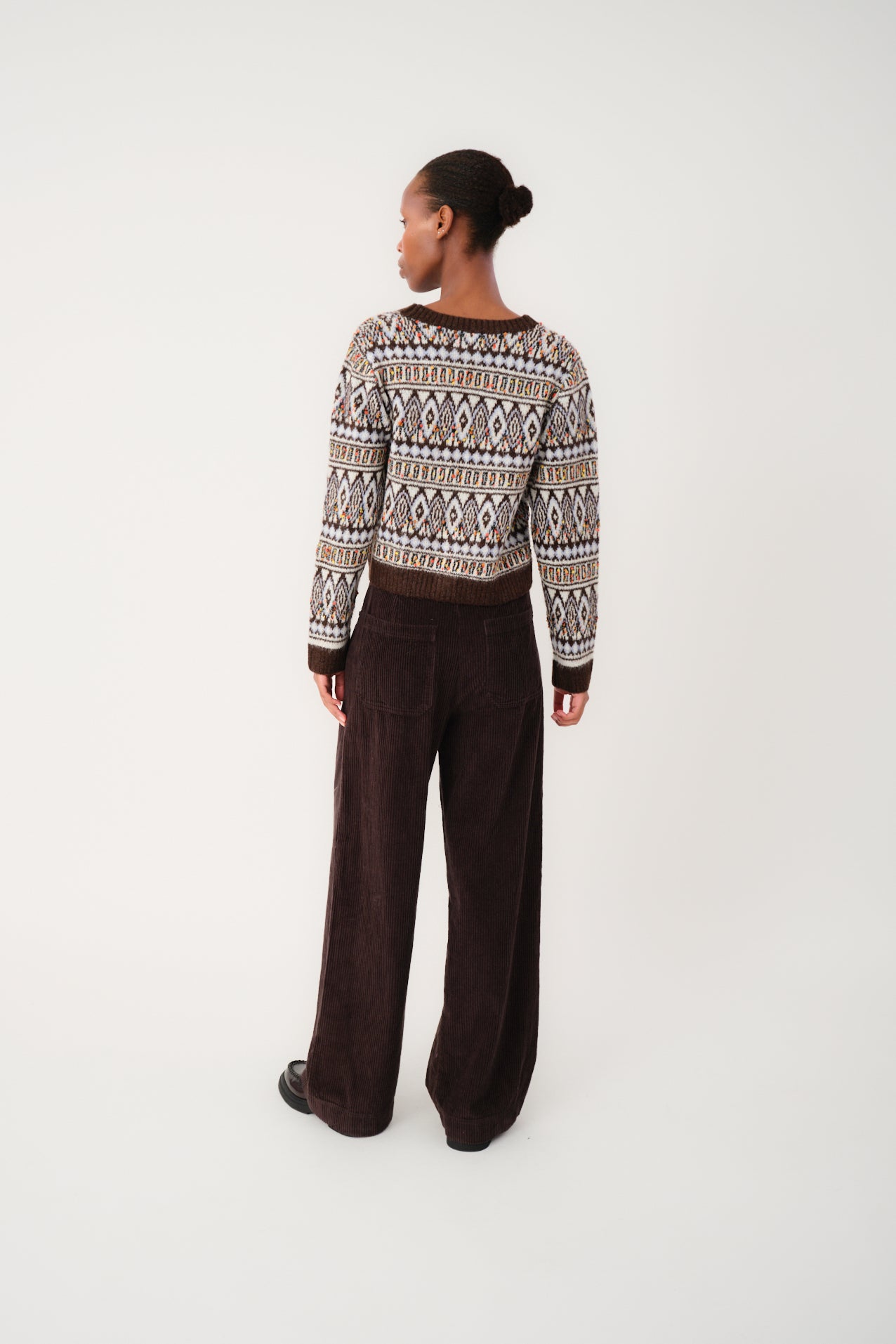 Lollys Laundry SaxoLL Knit Cardigan Cardigan 87 Dark Mokka