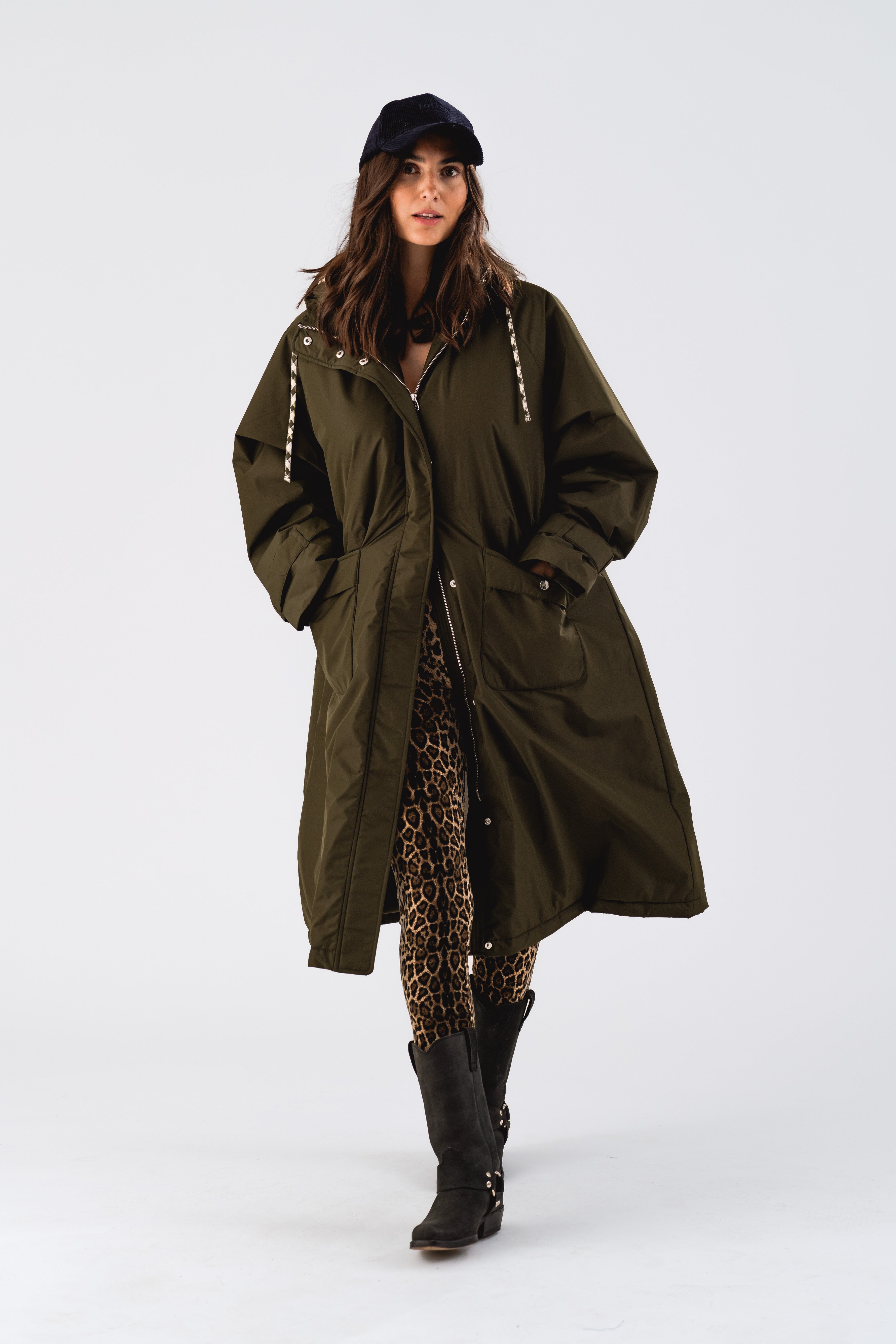 Lollys Laundry SheaLL Coat Long Outerwear 42 Dark Green