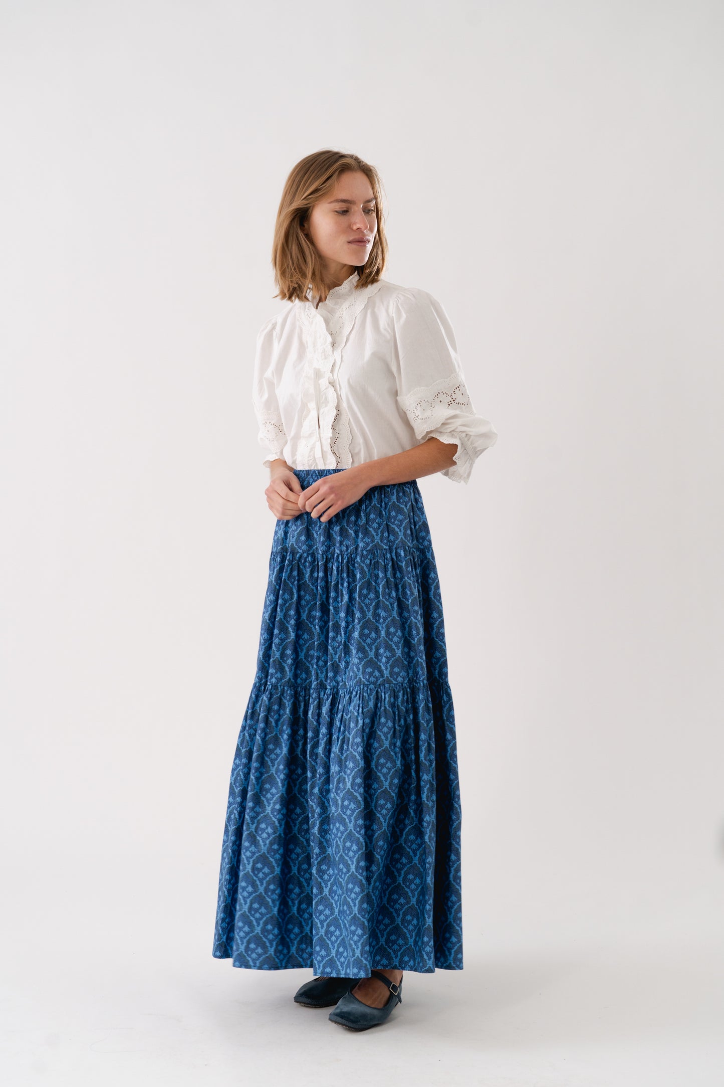 Lollys Laundry SunsetLL Maxi Skirt Skirt 20 Blue