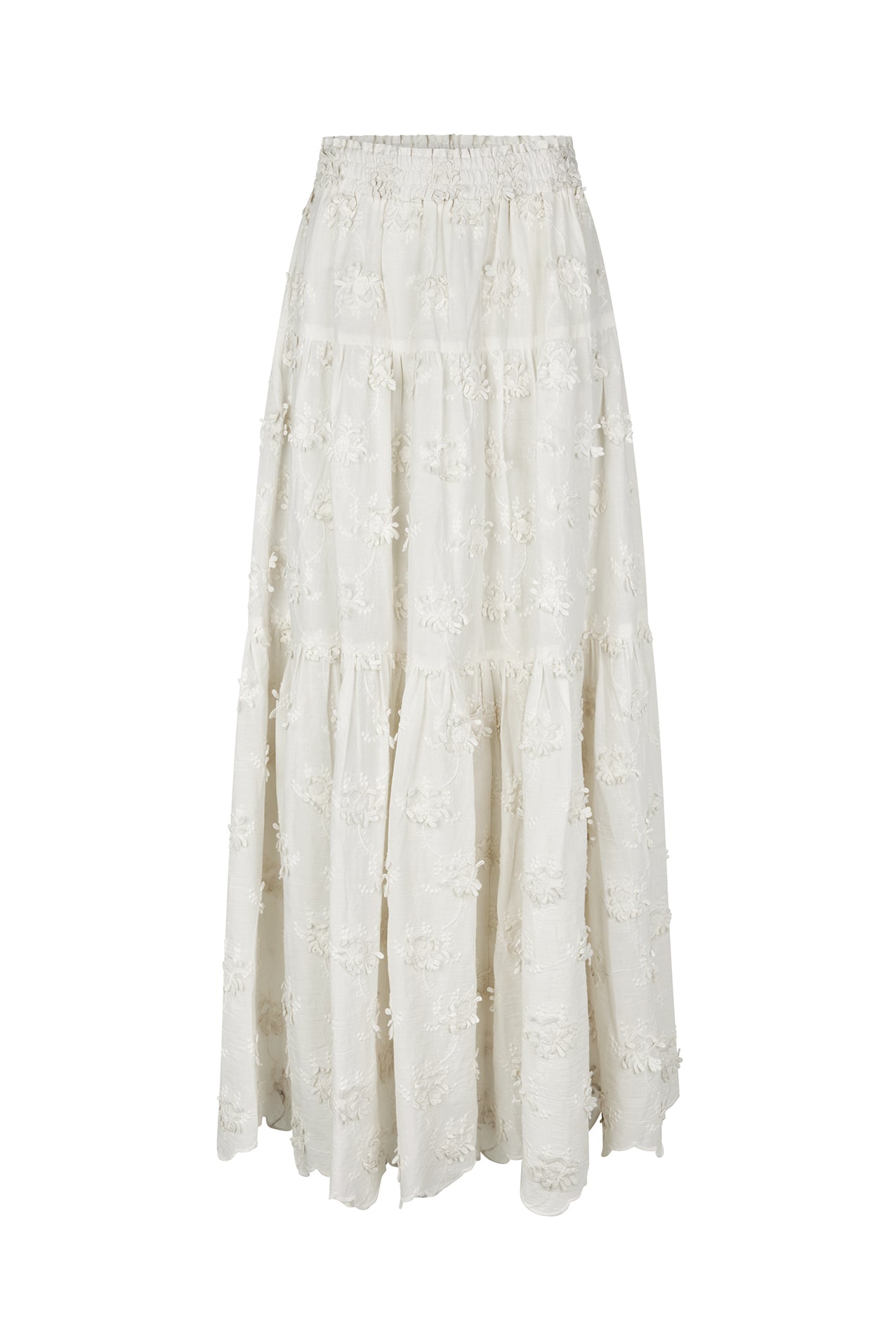 Lollys Laundry SunsetLL Maxi Skirt Skirt 02 Creme