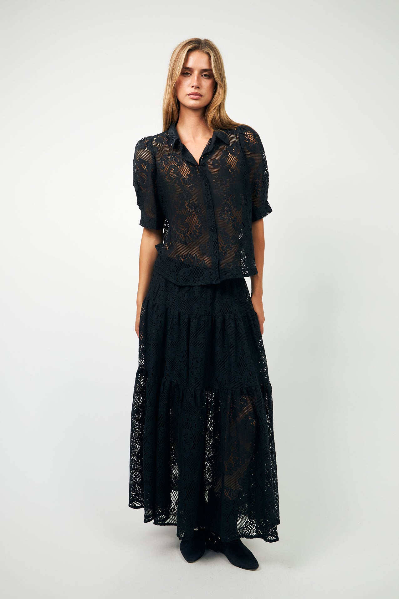 SunsetLL Maxi Skirt - Dark Navy
