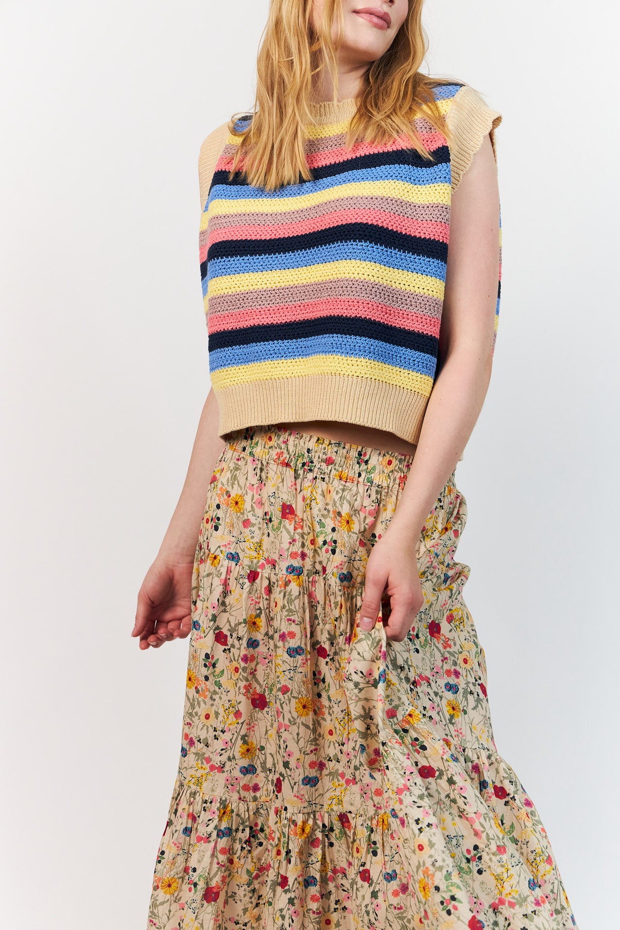 SunsetLL Maxi Skirt - Flower Print