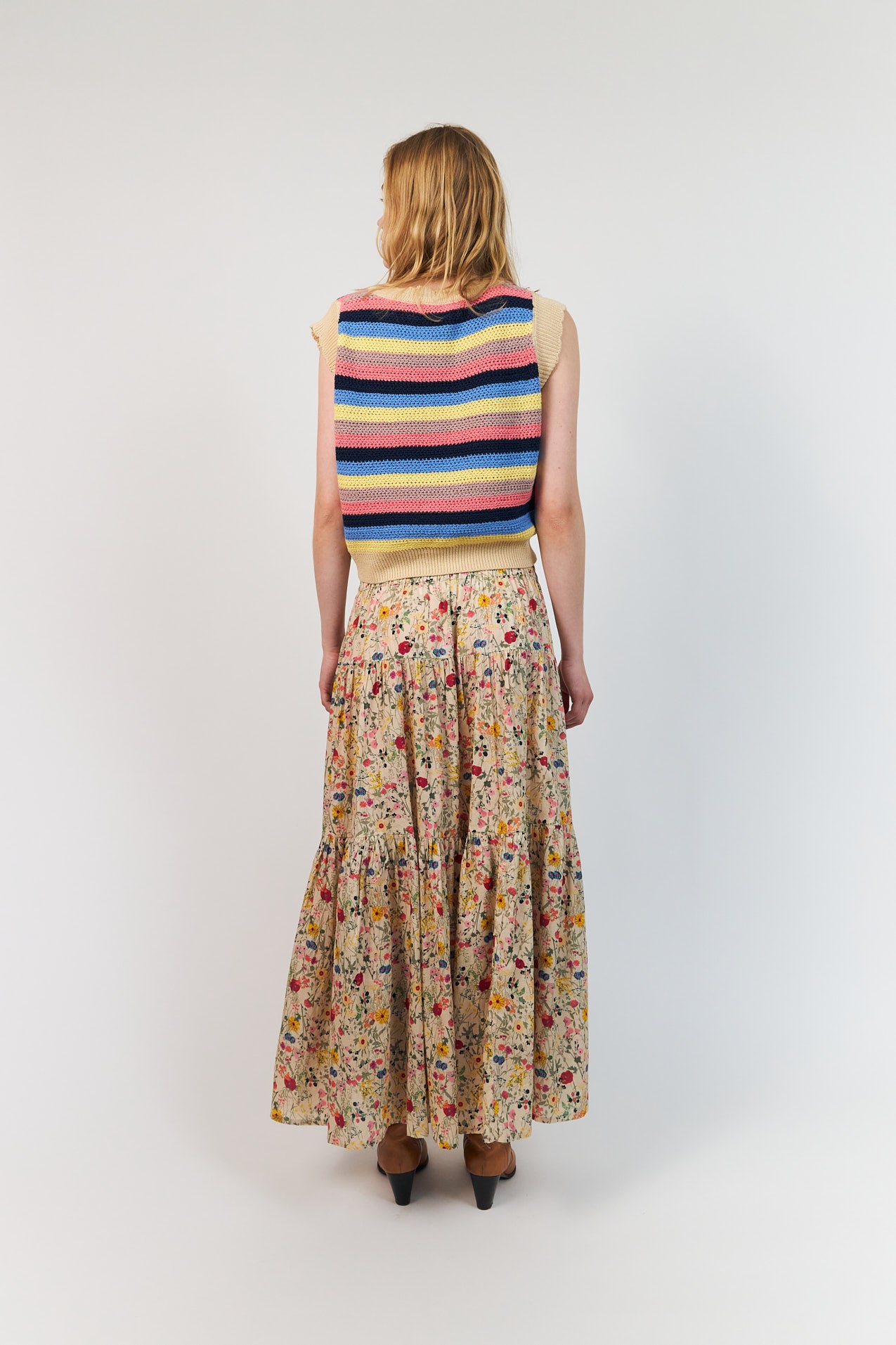 SunsetLL Maxi Skirt - Flower Print