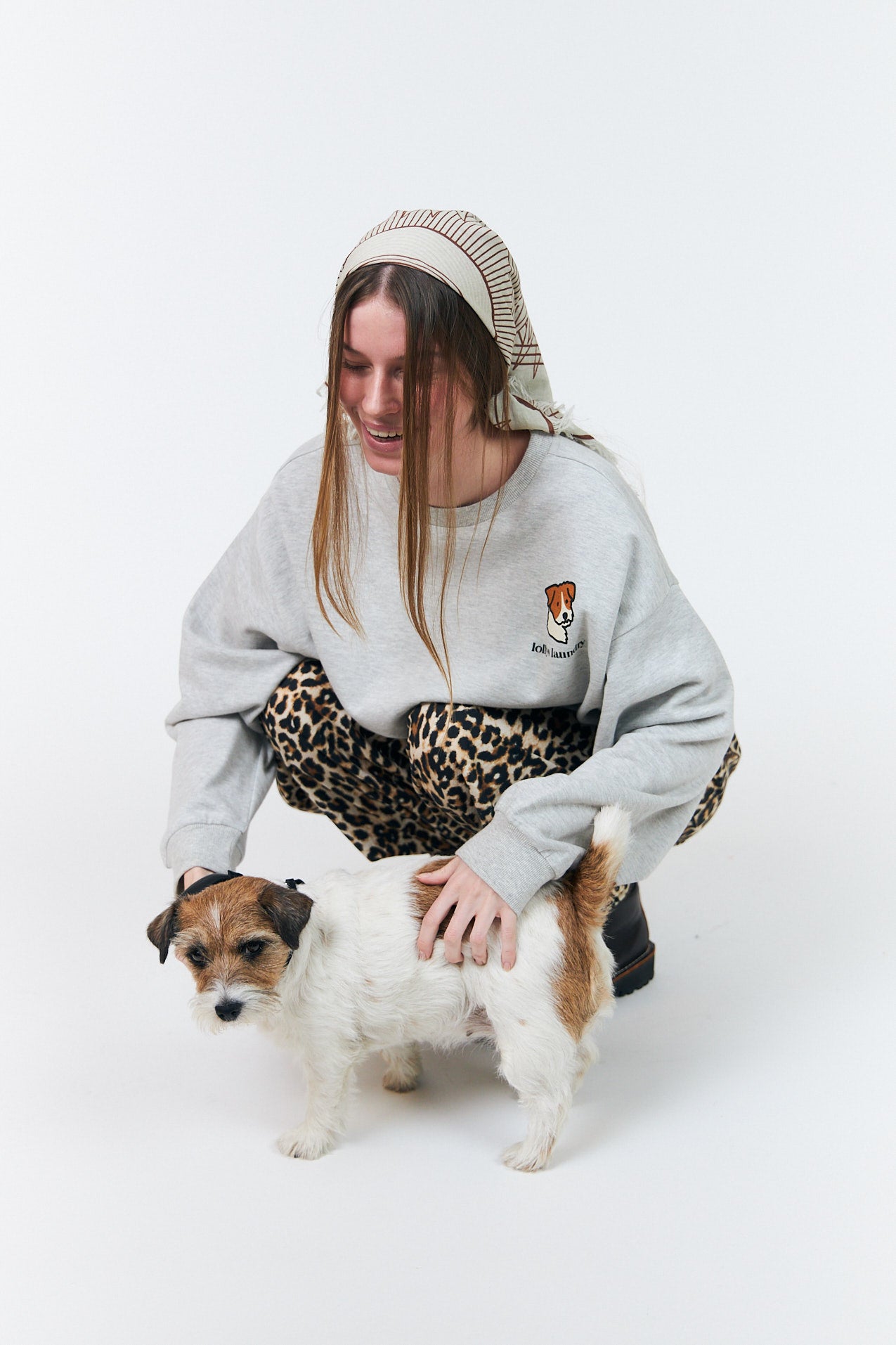 SydneyLL Dog Sweatshirt - Light Grey Melange