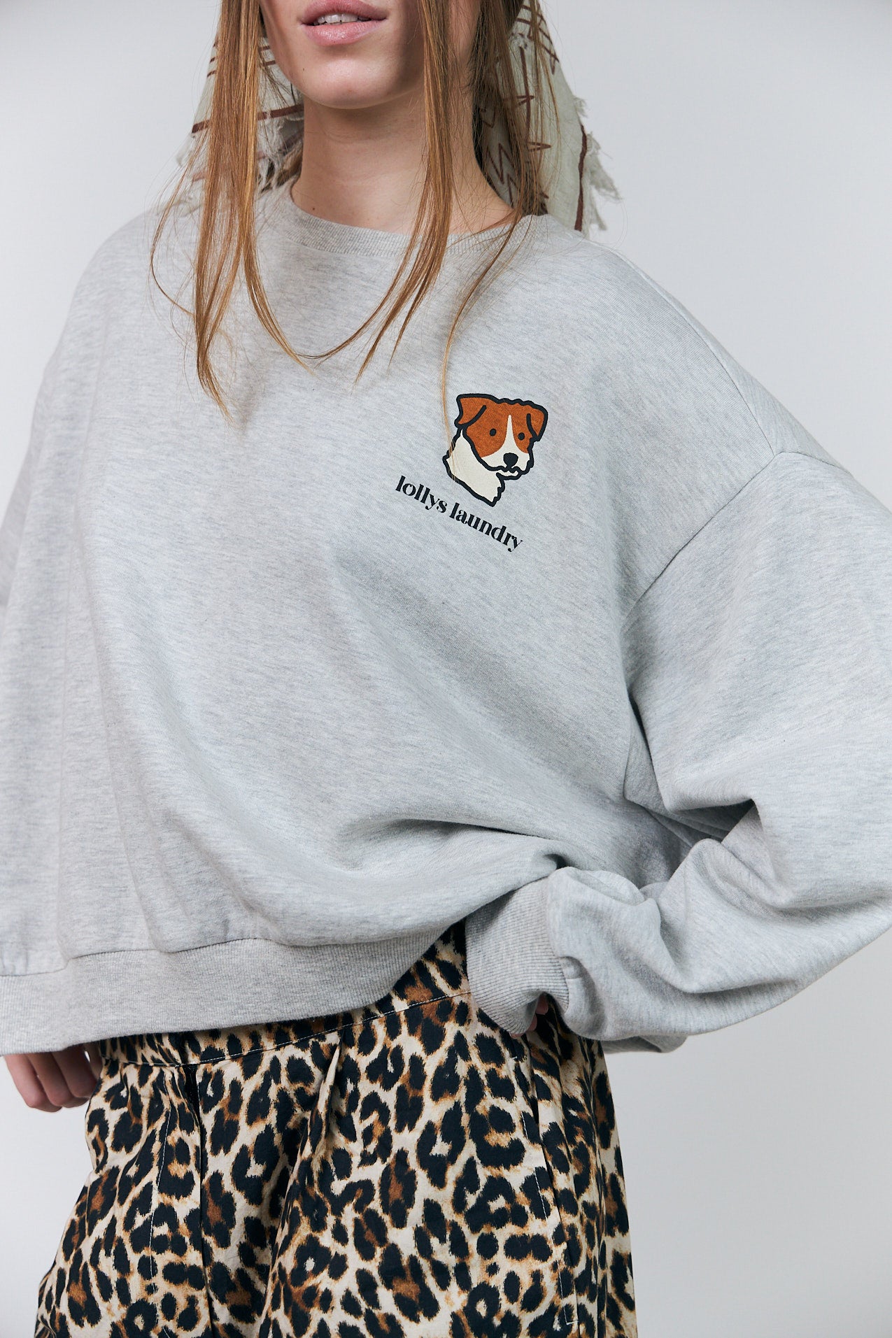 SydneyLL Dog Sweatshirt - Light Grey Melange