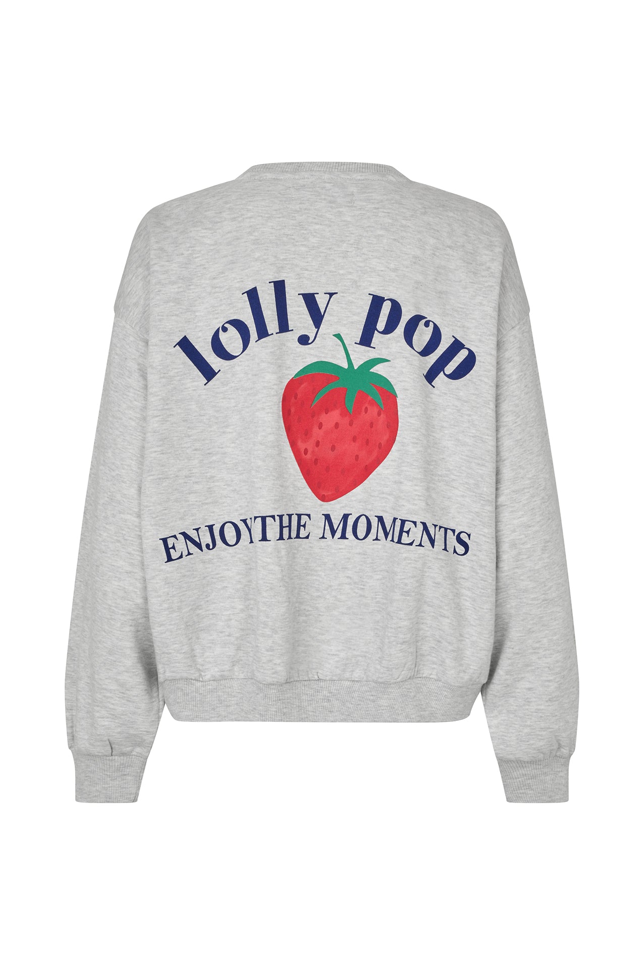 SydneyLL Strawberry Sweatshirt - Light Grey Melange