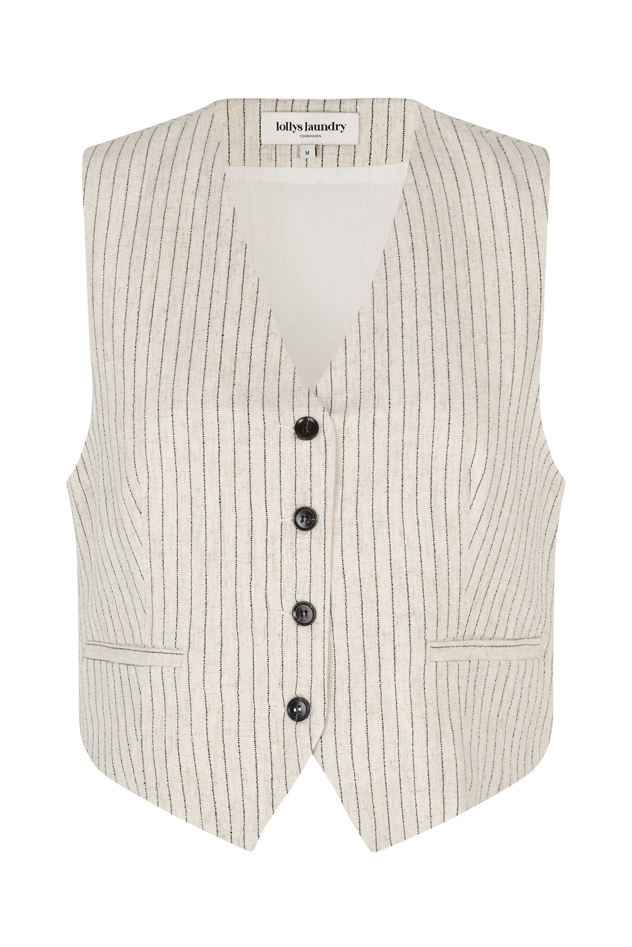 Lollys Laundry TorinoLL Vest SL Vest 02 Creme