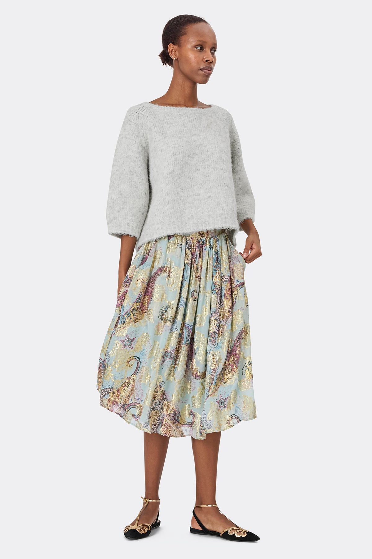 Lollys Laundry TortugaLL Jumper 3/4 Jumper 13 Light Grey Melange