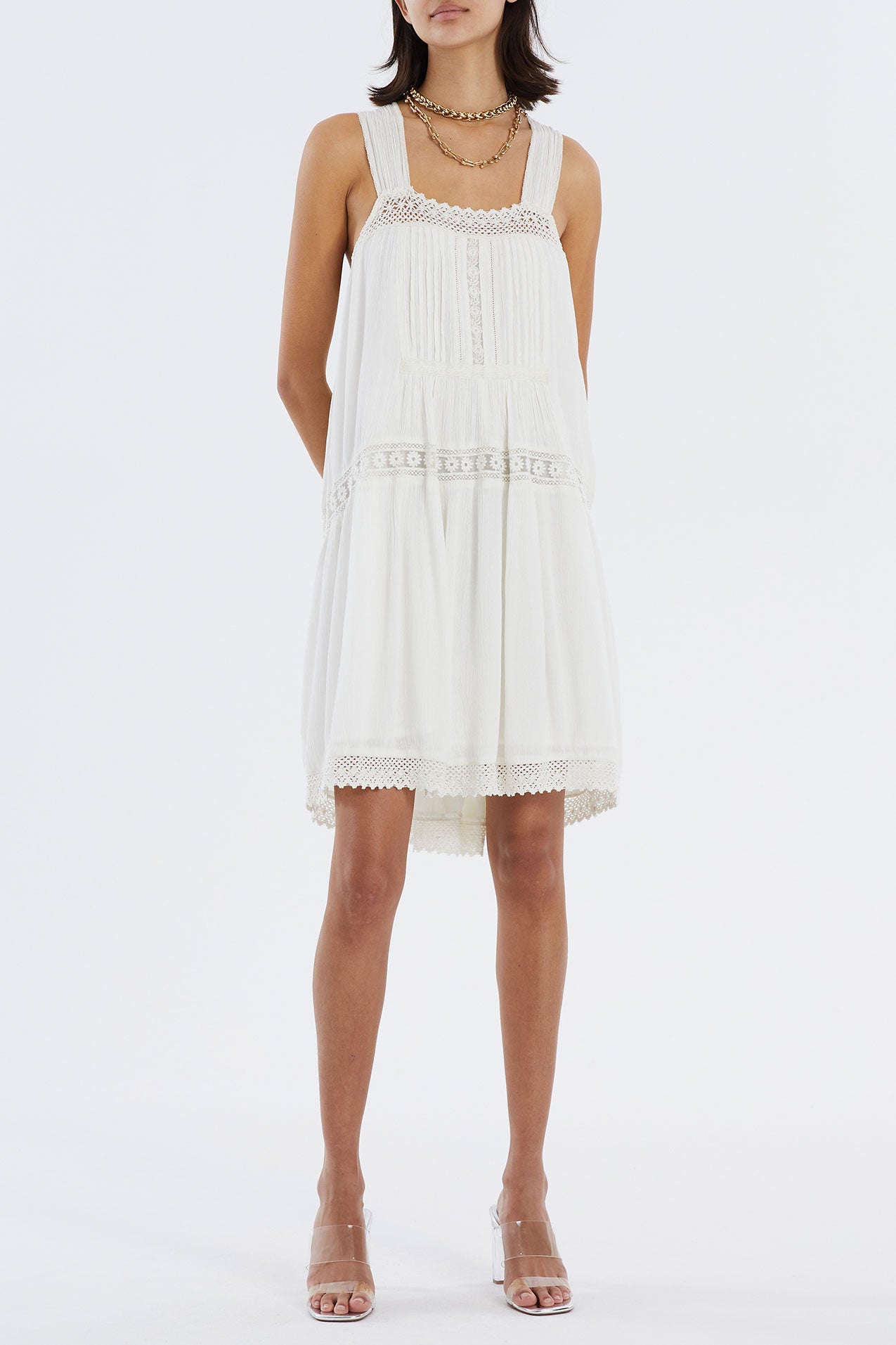 Lollys Laundry Tully Dress Dress 02 Creme