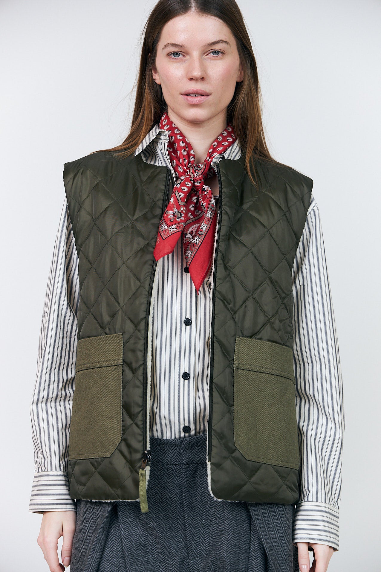 Lollys Laundry UnityLL Vest Outerwear 42 Dark Green