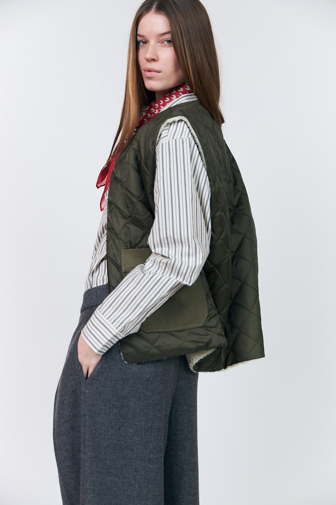 Lollys Laundry UnityLL Vest Outerwear 42 Dark Green