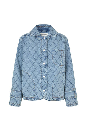 Lollys Laundry ViolaLL Quilted Jacket Outerwear 100 Washed Denim