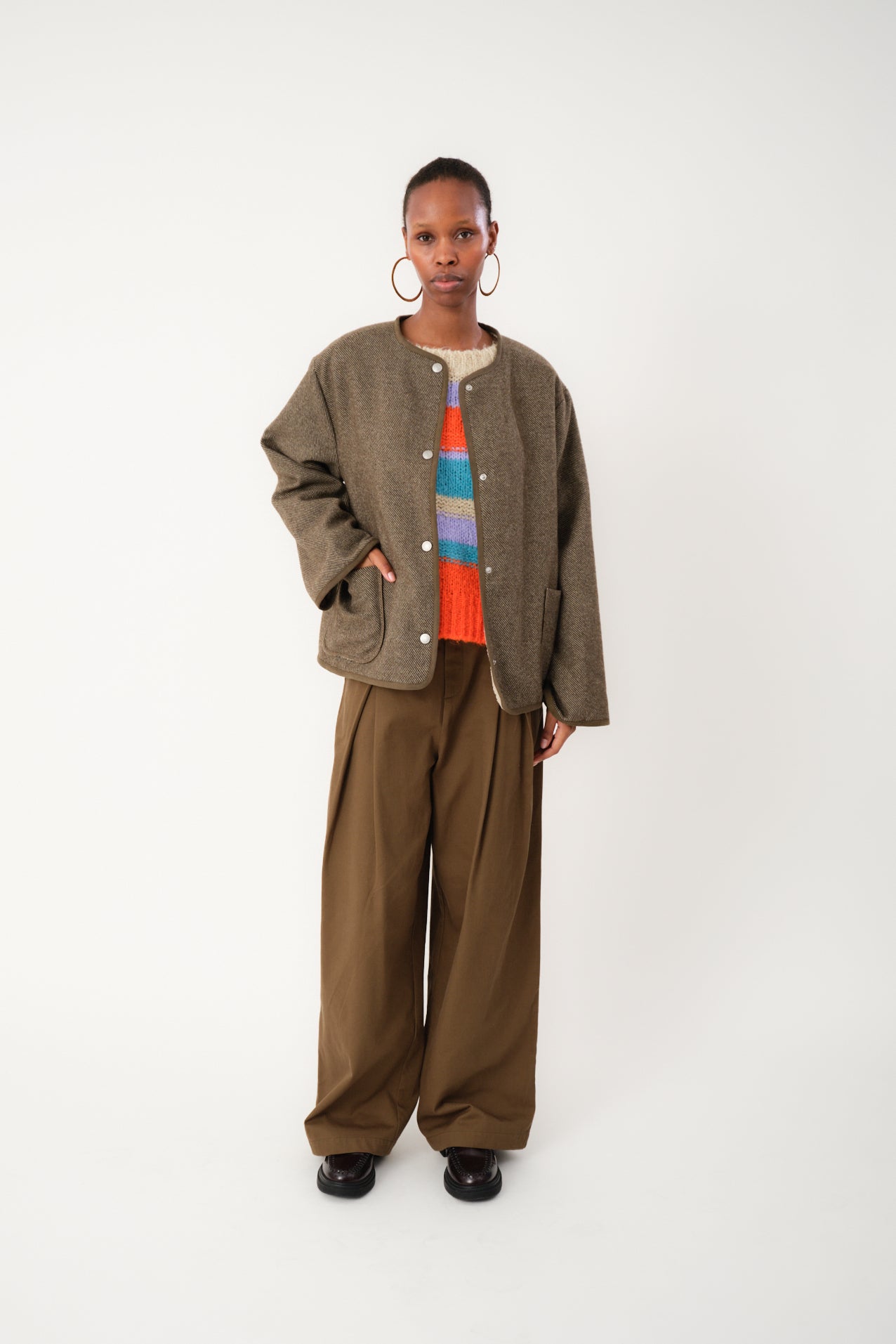 Lollys Laundry YarraLL Jacket Outerwear 87 Dark Mokka