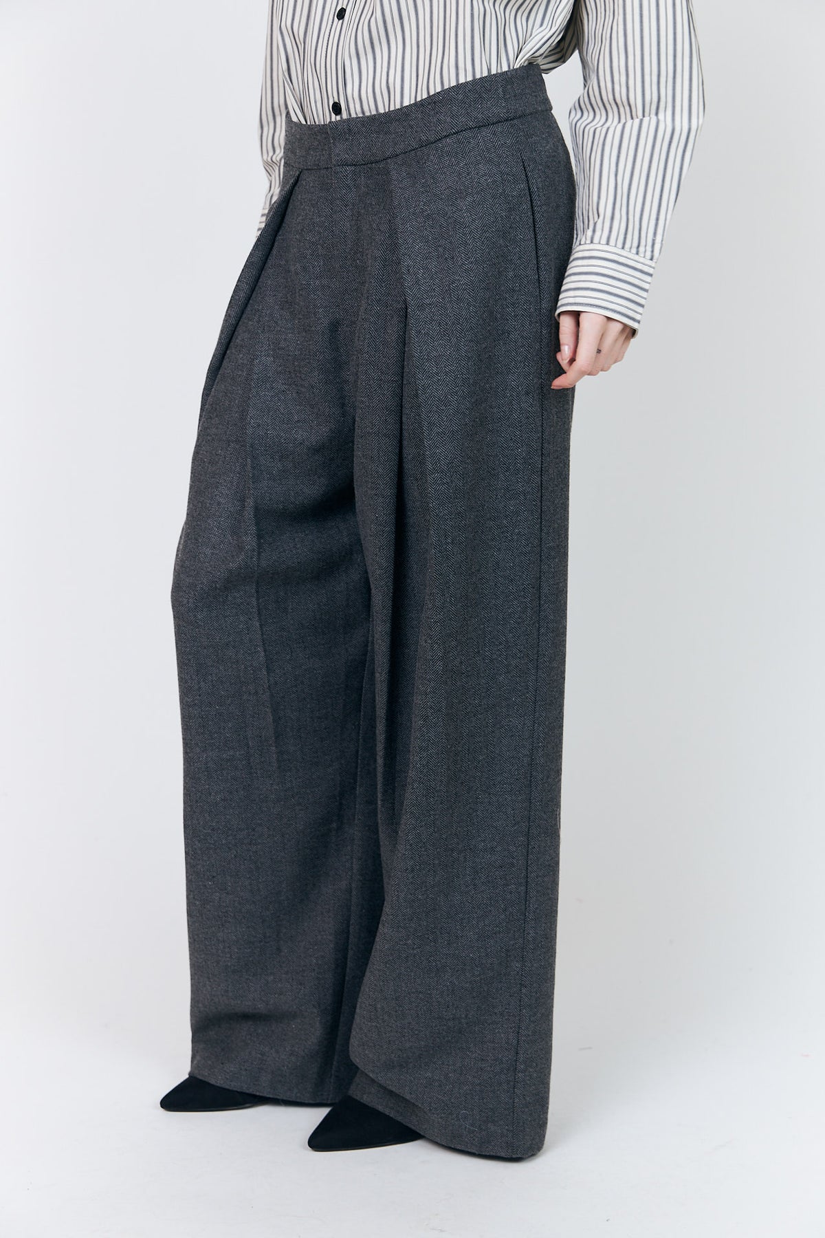 Lollys Laundry ZolaLL Pants Pants 15 Dark Grey Melange