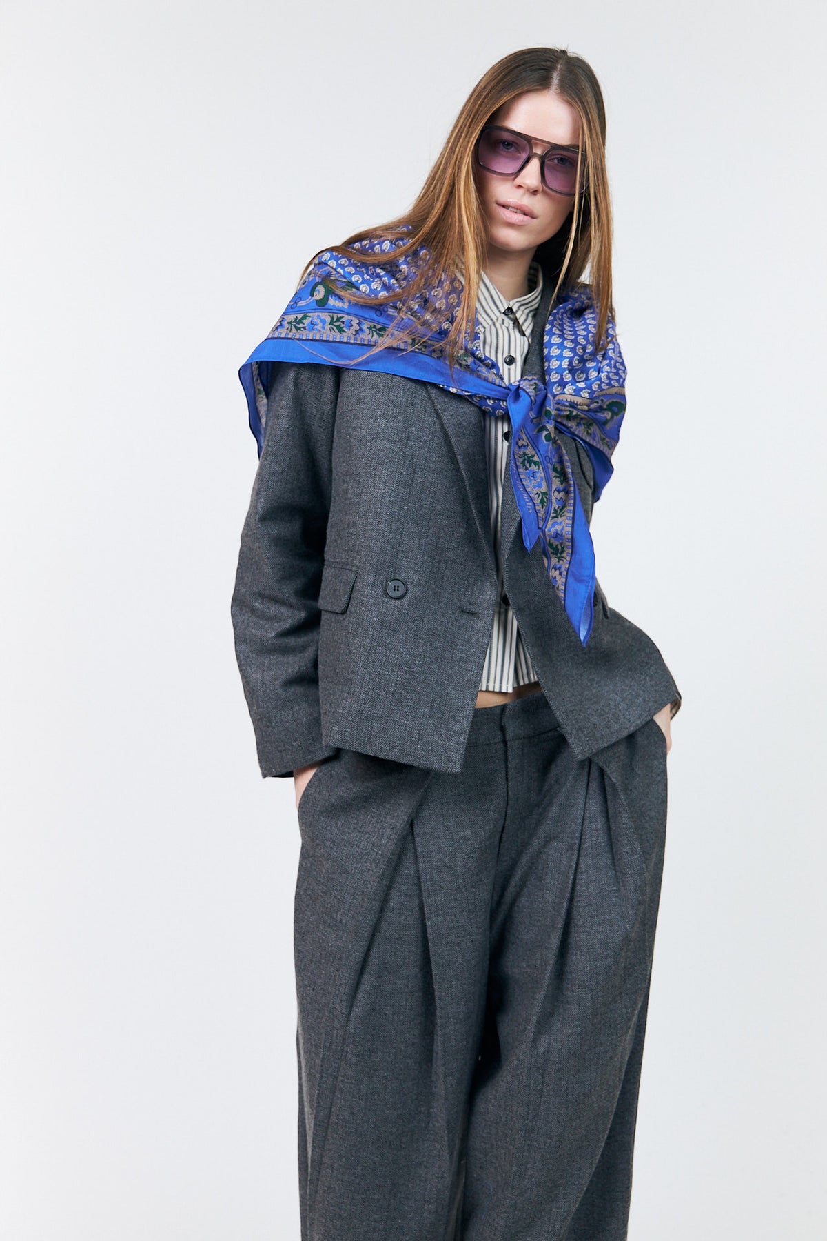 Lollys Laundry ZolaLL Pants Pants 15 Dark Grey Melange