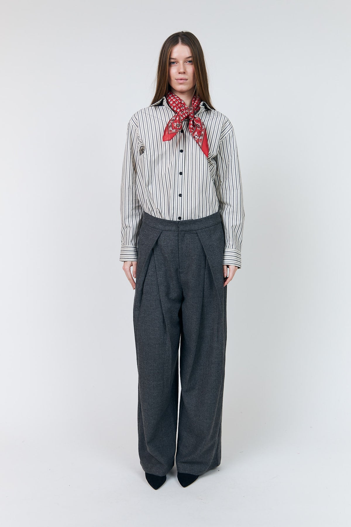 Lollys Laundry ZolaLL Pants Pants 15 Dark Grey Melange