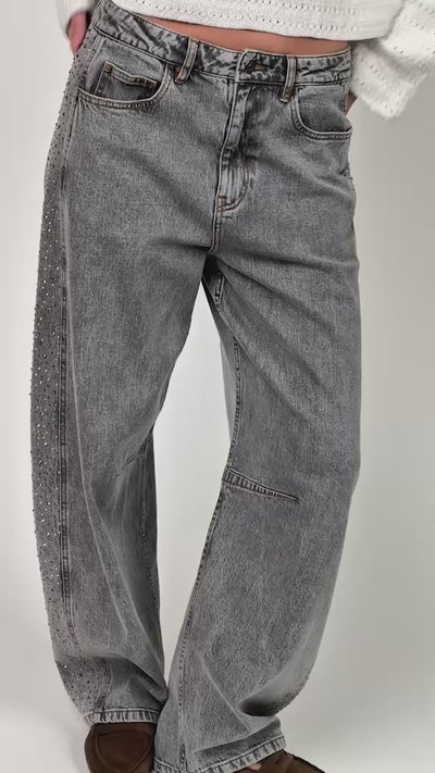 Lollys Laundry AvaLL Jeans Pants 12 Light Grey