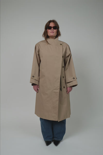Lollys Laundry RussiLL long Coat Outerwear 87 Dark Mokka
